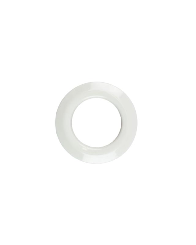 Plastic clip-on eyelets 40mm White - Tissushop