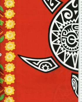 Polynesian Fabric MAHITI Red - Tissushop