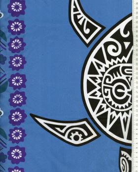 Polynesian Fabric MAHITI Blue - Tissushop