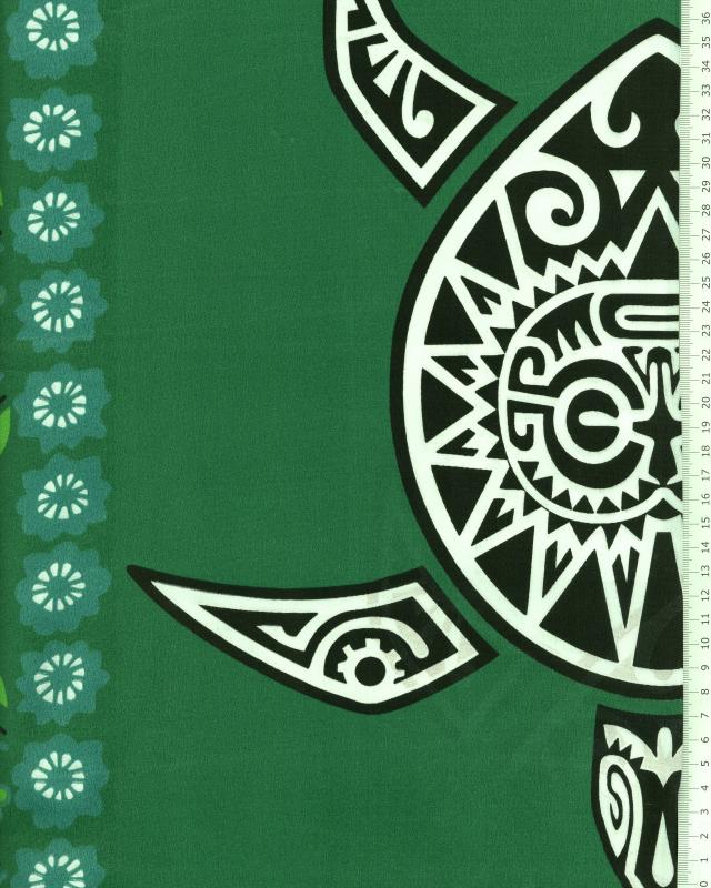 Polynesian Fabric MAHITI Green - Tissushop