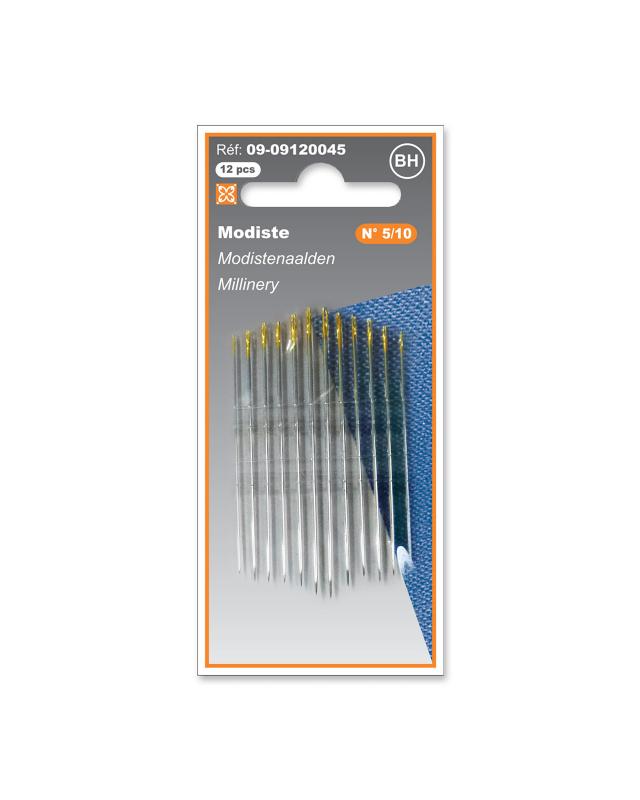 Milliner's hand needles n°5/10 - golden eye - Tissushop