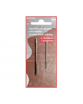 Leather hand needles 0,76x39mm and 1,25x52mm - Tissushop