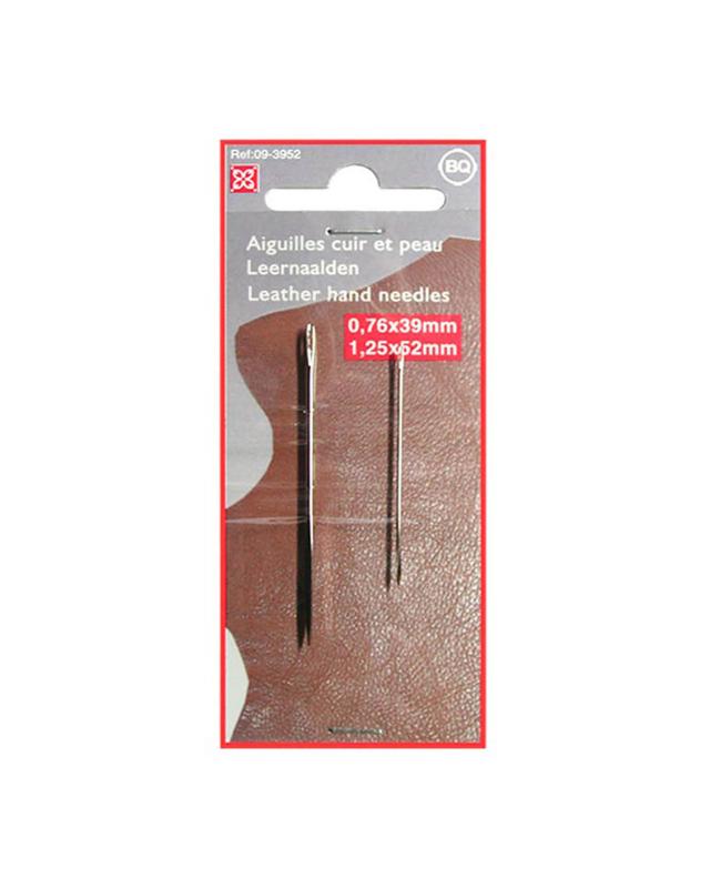 Aiguilles main cuir et peau 0,76x39mm et 1,25x52mm - Tissushop