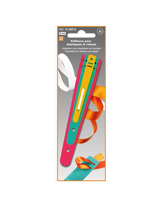 Elastic ans tape threaders - Set of 3 pieces - Tissushop