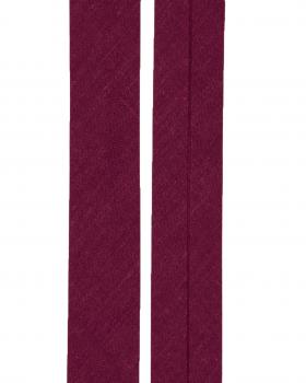 Plain bias 20mm Aubergine - Tissushop