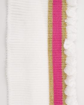 lurex stripe cuff fabric - Tissushop