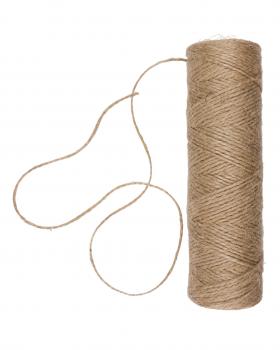 Bobine de ficelle de jute 120 mètres Naturel - Tissushop