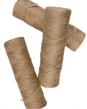 Bobine de ficelle de jute 120 mètres Naturel - Tissushop