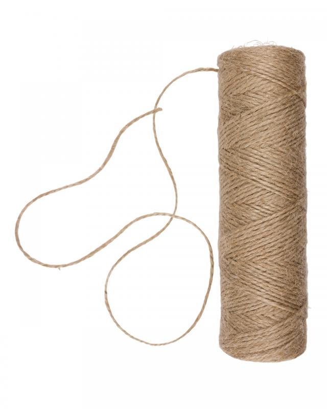 Bobine de ficelle de jute 120 mètres Naturel - Tissushop