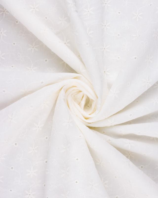 Broderie Anglaise Gardenia Ivoire - Tissushop