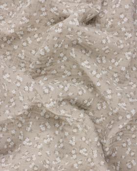 Small flowers printed double gauze Beige - Tissushop