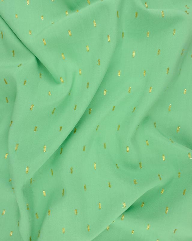 Lurex Viscose Popelin Almond Green - Tissushop