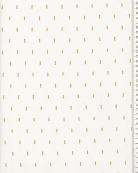 Lurex Viscose Popelin Ivory - Tissushop