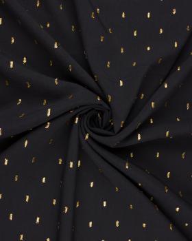 Lurex Viscose Popelin Black - Tissushop