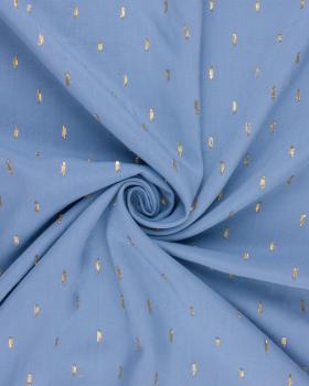 Lurex Viscose Popelin Blue - Tissushop