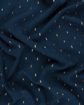 Lurex Viscose Popelin Navy Blue - Tissushop