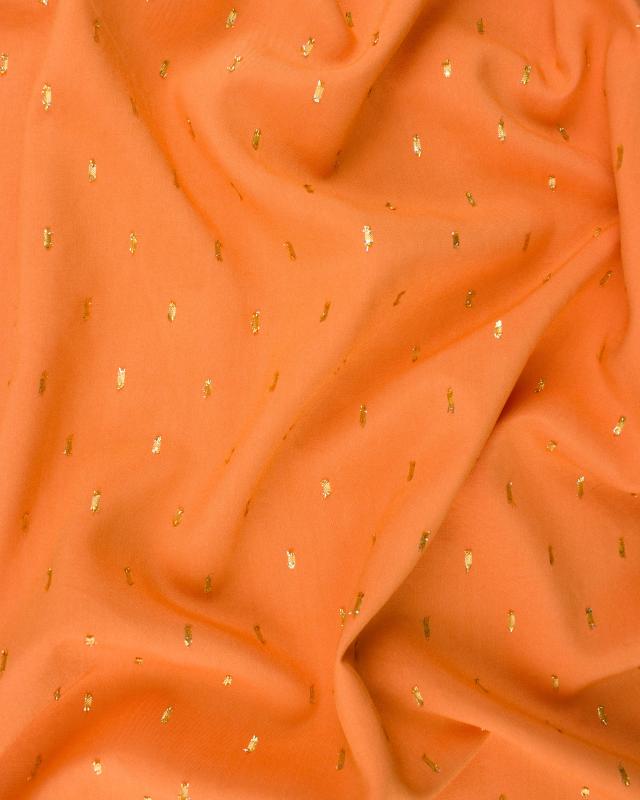 Lurex Viscose Popelin Apricot - Tissushop