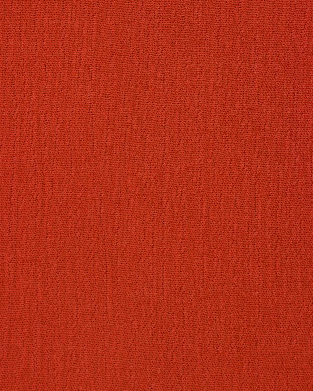 Tissu crêpon viscose uni Rouille - Tissushop
