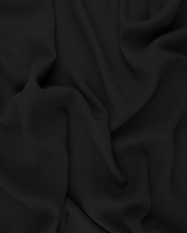 Tissu crêpon viscose uni Noir - Tissushop