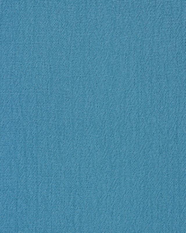 Tissu crêpon viscose uni Bleu - Tissushop