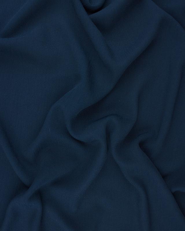 Tissu crêpon viscose uni Bleu Marine - Tissushop