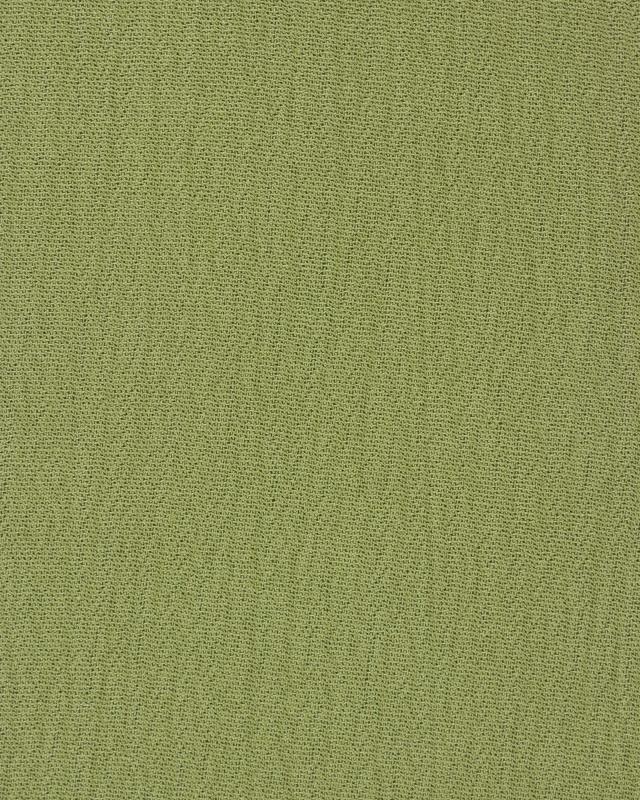 Tissu crêpon viscose uni Vert Olive - Tissushop