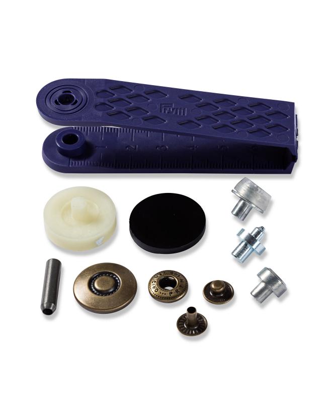 Kit boutons pression spécial anorak design roue 20mm Prym Métal - Tissushop