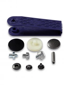 Kit boutons pression spécial anorak design strilles 20mm Prym Métal - Tissushop