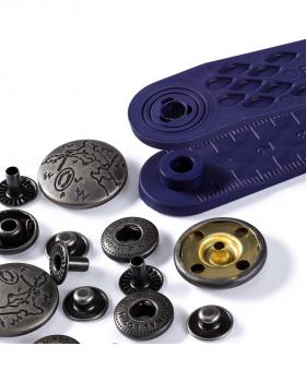 Prym 20mm Anorak Snap Kit Cap design Metal - Tissushop