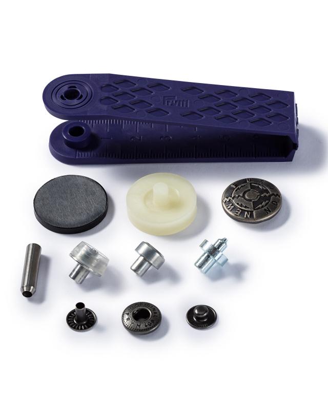 Kit boutons pression spécial anorak design Fusion 20mm Prym Métal - Tissushop