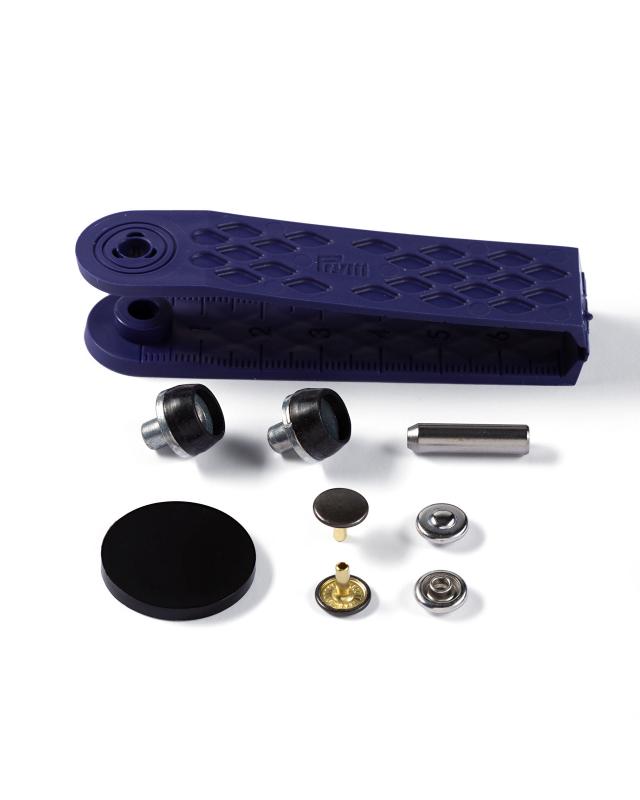 Kit de 24 Rivets laiton utilisables des 2 côtés 9 mm Prym Acier - Tissushop