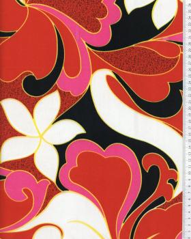 Polynesian Fabric HIRIATA Red - Tissushop