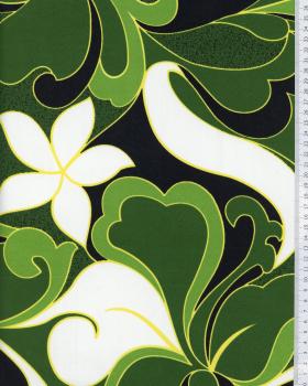 Polynesian Fabric HIRIATA Green - Tissushop