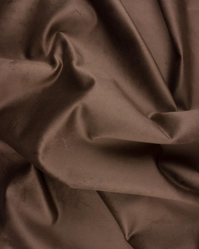 Jacquard woven velvets Chocolate - Tissushop