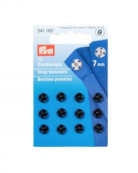 Snap fasteners 7mm Prym (x12) Black - Tissushop