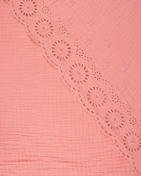 Dandelion Embroidered Double Gauze Grenadine - Tissushop