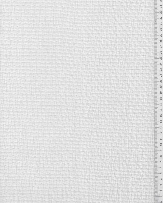 Double Gaze pointillée Blanc - Tissushop