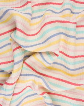 Striped Double Gauze Multicolor - Tissushop