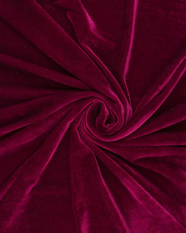 Stretch Velvet Bordeaux - Tissushop