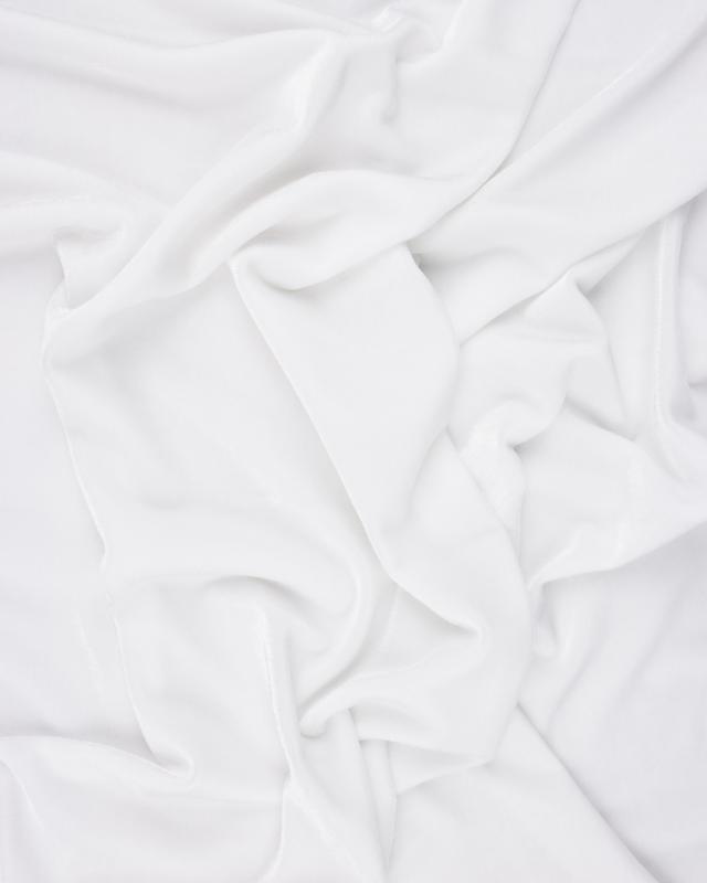 Stretch Velvet White - Tissushop