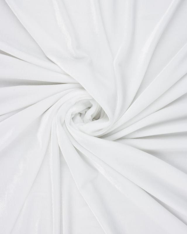 Velours Stretch Blanc - Tissushop