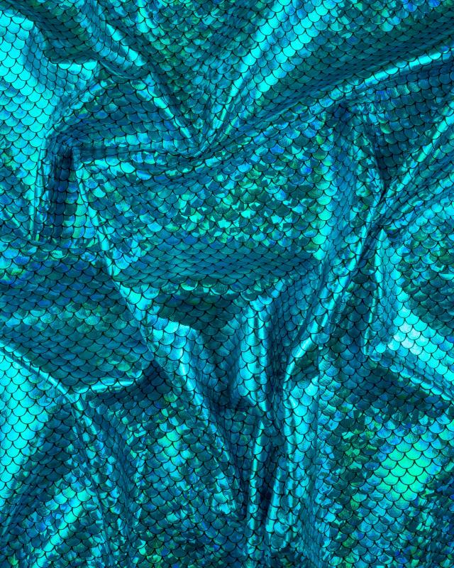 Mermaid Lycra Turquoise Blue - Tissushop