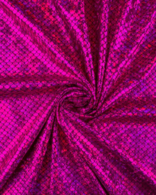 Lycra Imitation Sirène Fuchsia - Tissushop