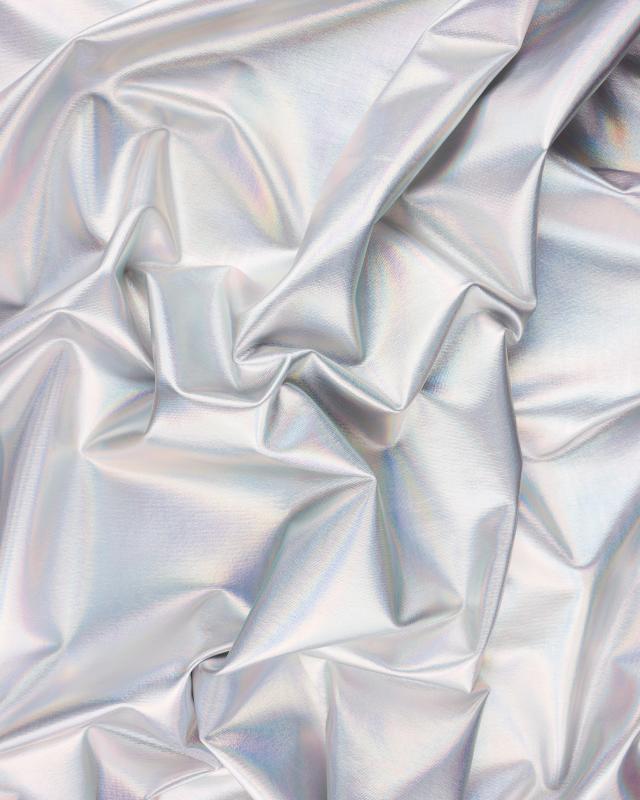 Holographic Lycra Foiled Silver - Tissushop