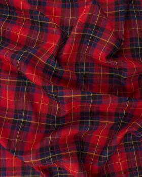 Madras Cotton Popelin Red - Tissushop