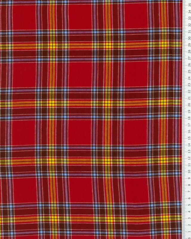 Madras Twill Fabric Red - Tissushop