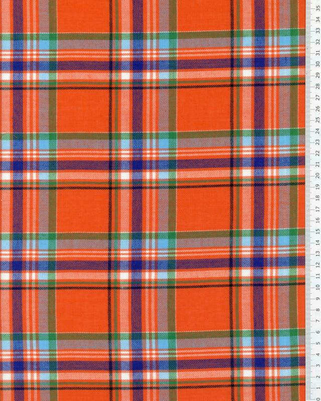 Madras Twill Fabric Orange - Tissushop