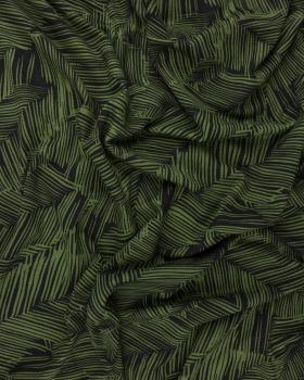 Viscose Stretch Palm Tree Green - Tissushop