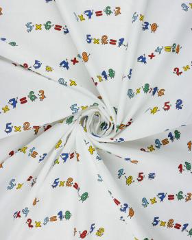 Multiplication cotton poplin White - Tissushop