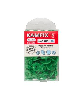KAM T5 Resin Snap Fasteners - 12.4mm Round Green - Tissushop